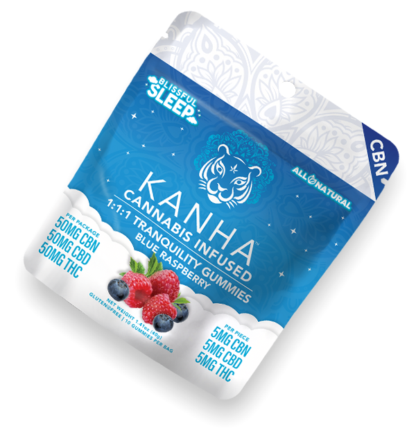 CBN ratio blue rasberry gummies